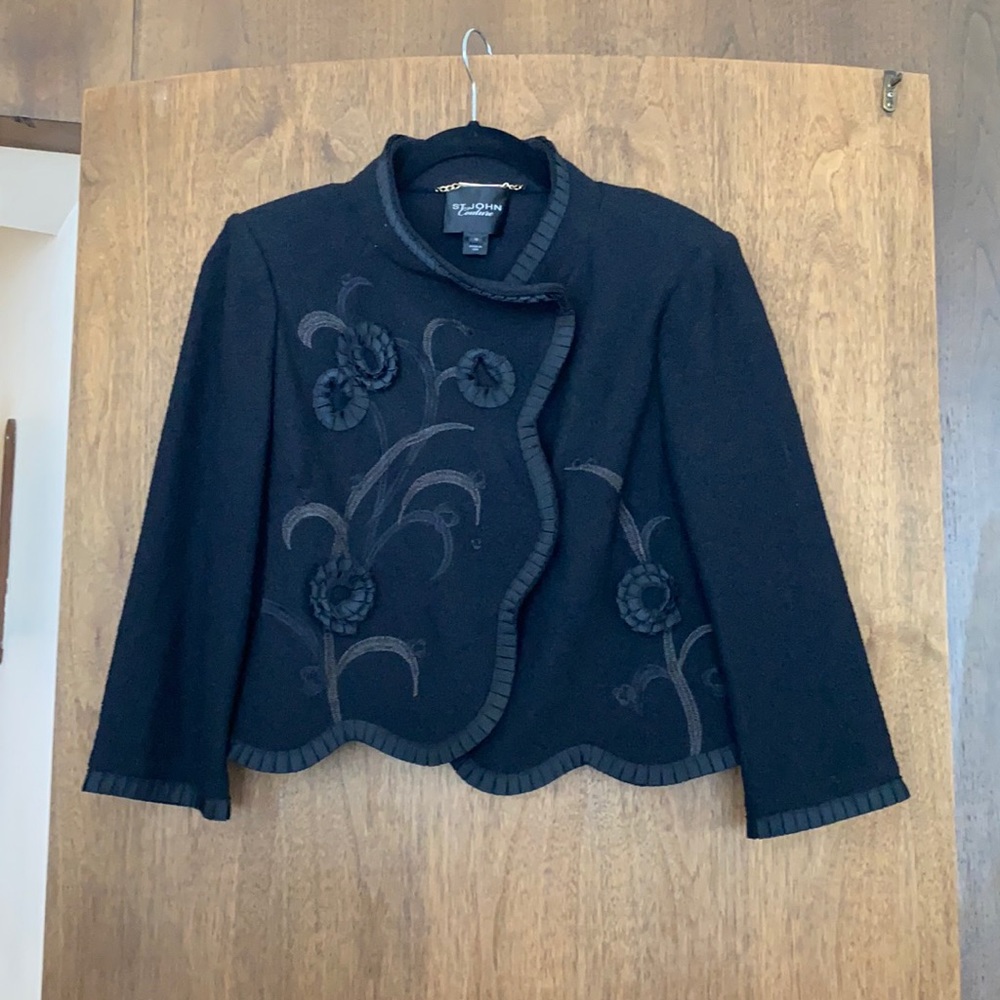 Black St John Couture stunning sweater/jacket